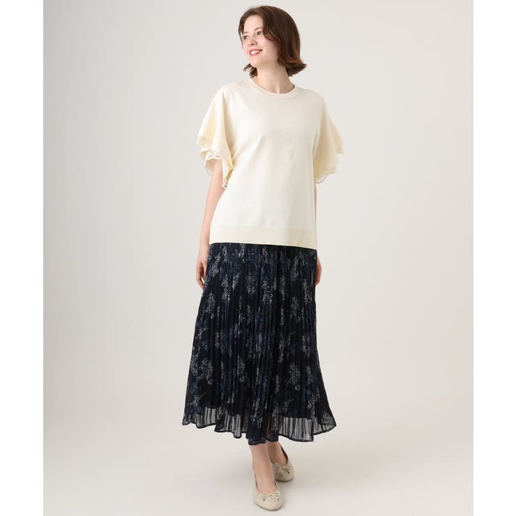 【大きいサイズ/a.v.v×eur3】袖レースサマーニット | eur3 | 詳細画像3 