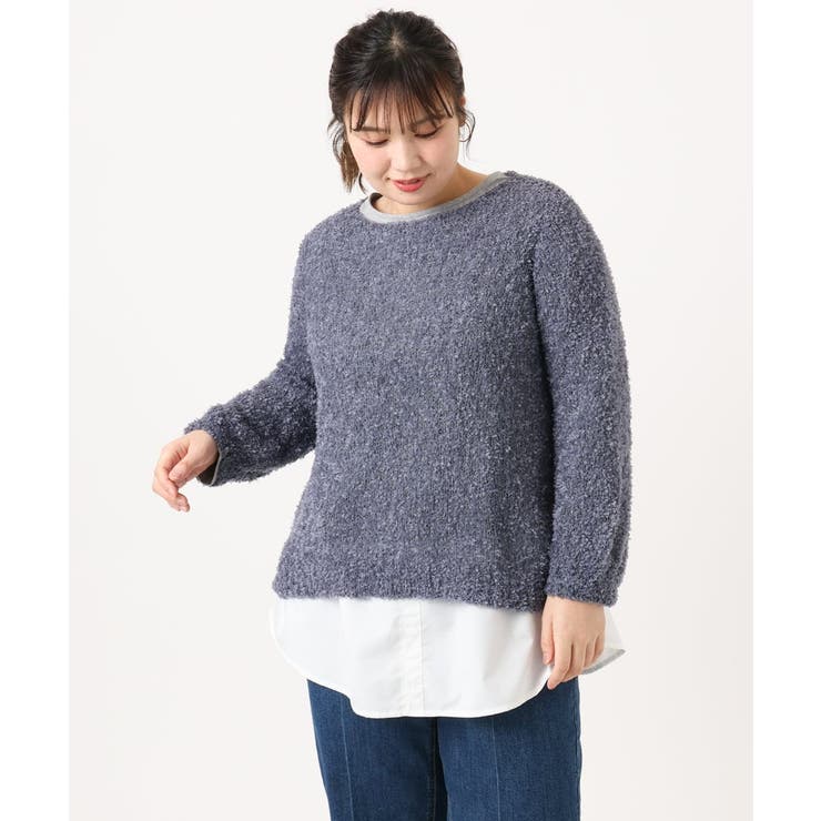 【大きいサイズ】テープヤーンニットプルオーバー | eur3 | 詳細画像20 