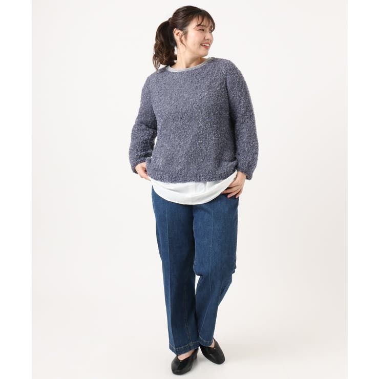 【大きいサイズ】テープヤーンニットプルオーバー | eur3 | 詳細画像28 