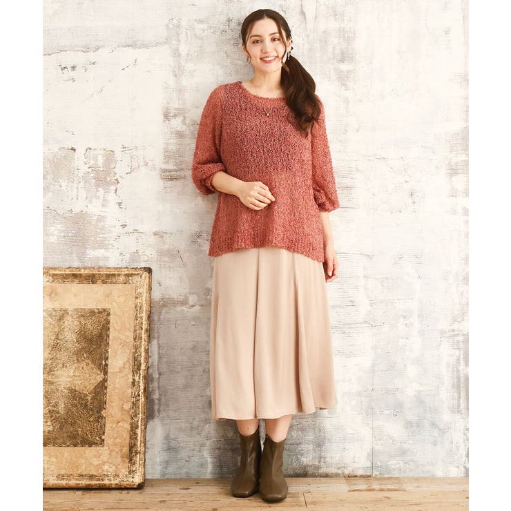 【大きいサイズ】テープヤーンニットプルオーバー | eur3 | 詳細画像4 