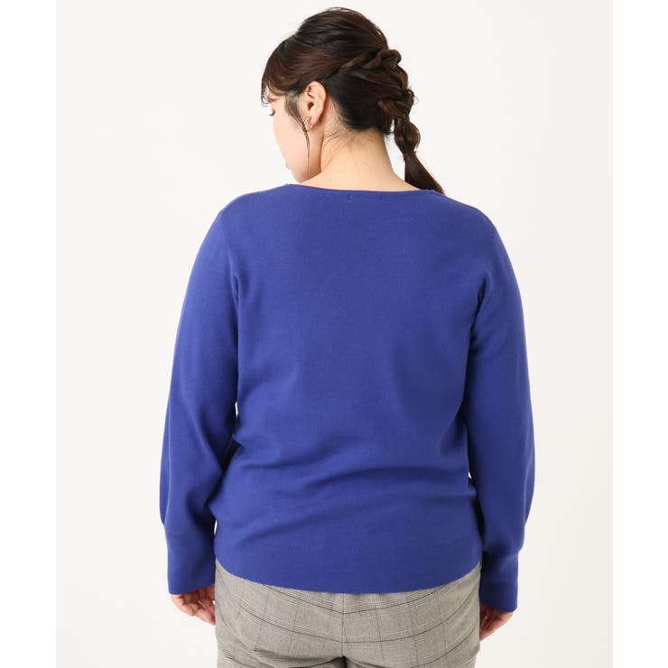 【大きいサイズ/新色追加】Vネックパフスリーブニット | eur3 | 詳細画像17 