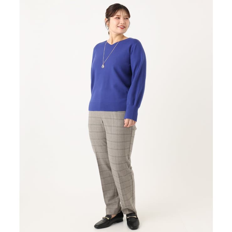 【大きいサイズ/新色追加】Vネックパフスリーブニット | eur3 | 詳細画像22 