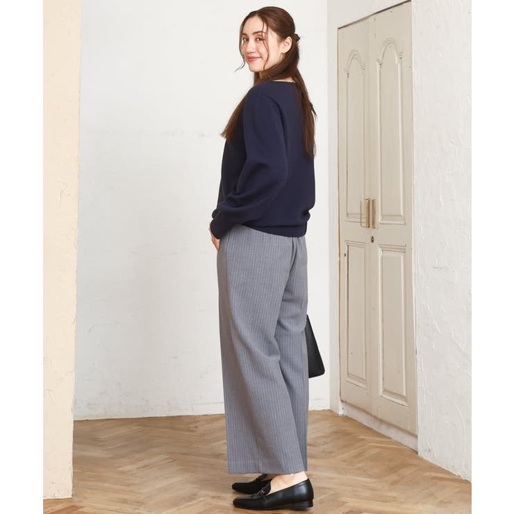 【大きいサイズ/新色追加】Vネックパフスリーブニット | eur3 | 詳細画像25 