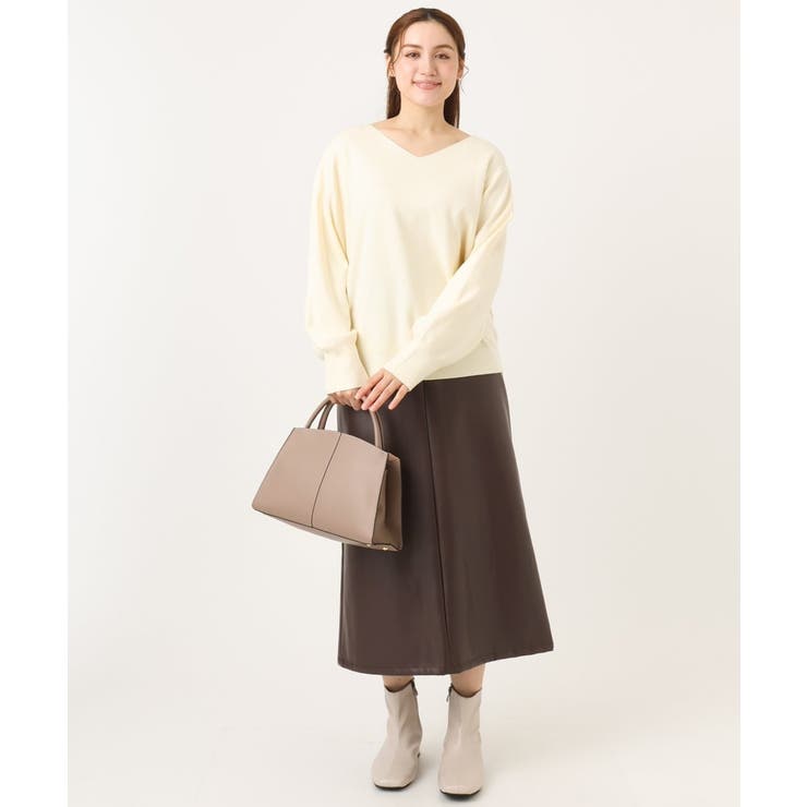 【大きいサイズ/新色追加】Vネックパフスリーブニット | eur3 | 詳細画像37 