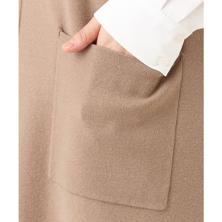 【大きいサイズ】Vネックロングニットベスト | eur3 | 詳細画像13 