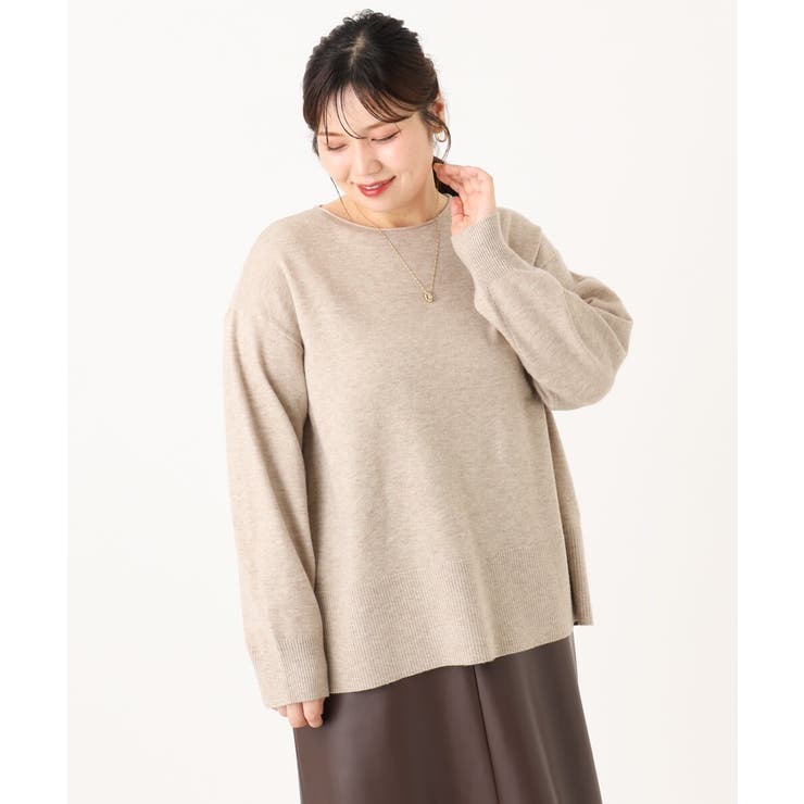 【大きいサイズ】ボクシーシルエットニット | eur3 | 詳細画像26 