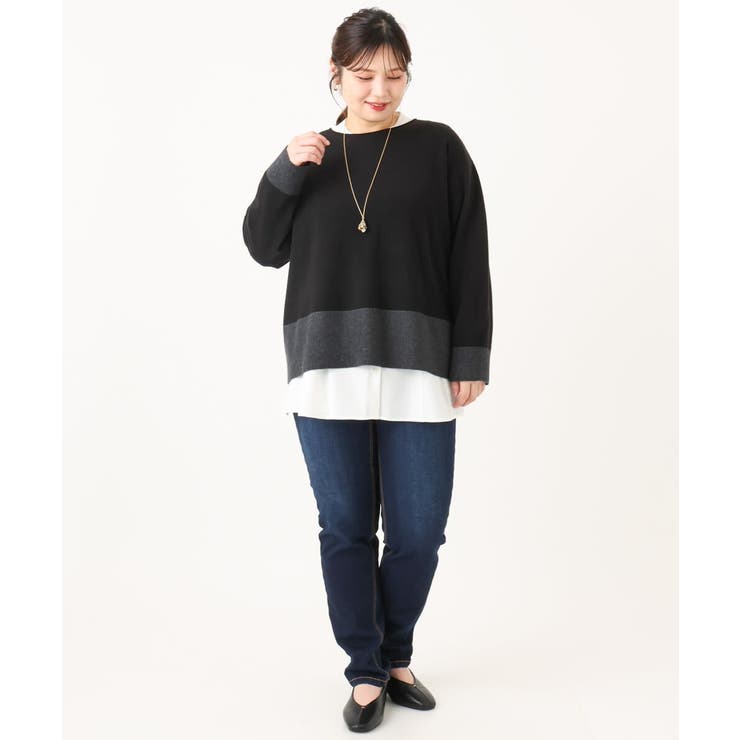 【大きいサイズ】ボクシーシルエットニット | eur3 | 詳細画像32 