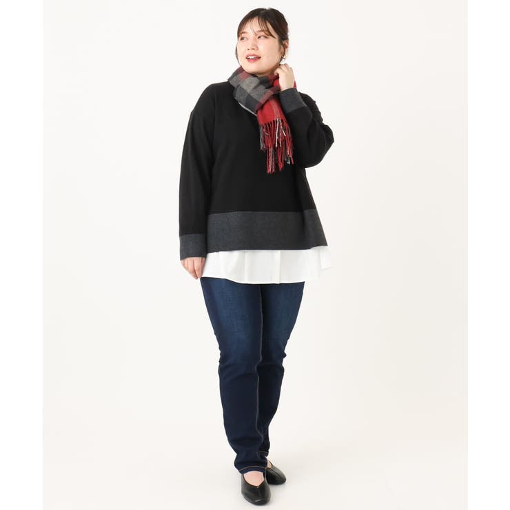 【大きいサイズ】ボクシーシルエットニット | eur3 | 詳細画像33 