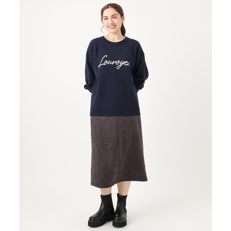 【大きいサイズ/a.v.v×eur3】フェイクスエードタイトスカート | eur3 | 詳細画像10 