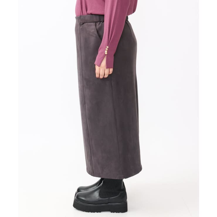 【大きいサイズ/a.v.v×eur3】フェイクスエードタイトスカート | eur3 | 詳細画像13 