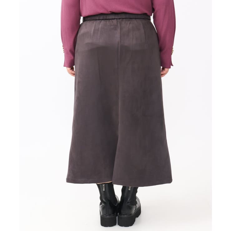 【大きいサイズ/a.v.v×eur3】フェイクスエードタイトスカート | eur3 | 詳細画像14 