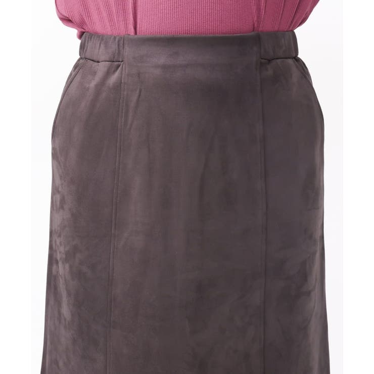【大きいサイズ/a.v.v×eur3】フェイクスエードタイトスカート | eur3 | 詳細画像16 