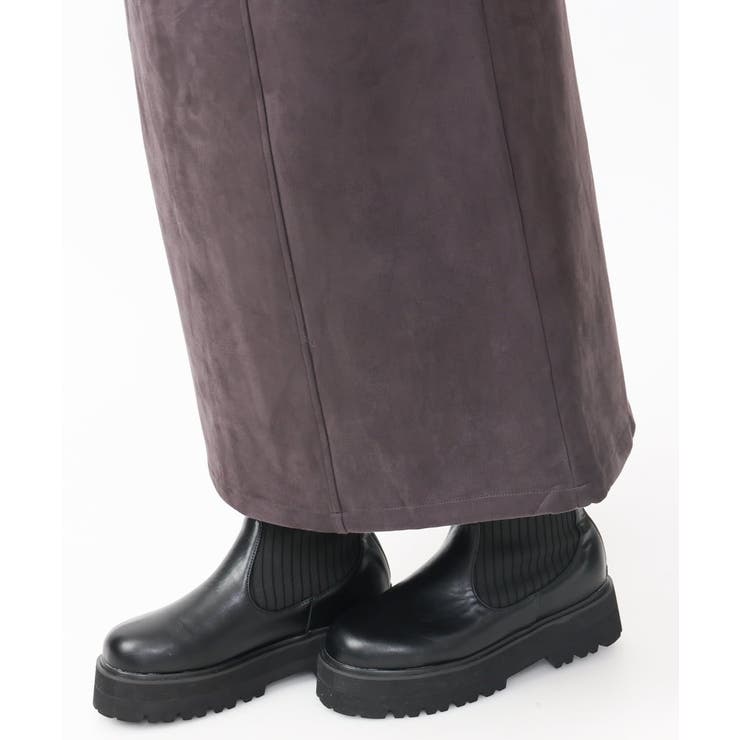 【大きいサイズ/a.v.v×eur3】フェイクスエードタイトスカート | eur3 | 詳細画像18 