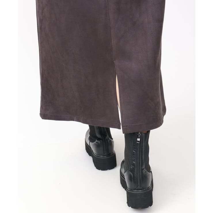 【大きいサイズ/a.v.v×eur3】フェイクスエードタイトスカート | eur3 | 詳細画像21 