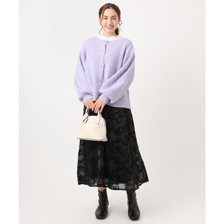 【大きいサイズ】オーガンジーフロッキープリントスカート | eur3 | 詳細画像20 