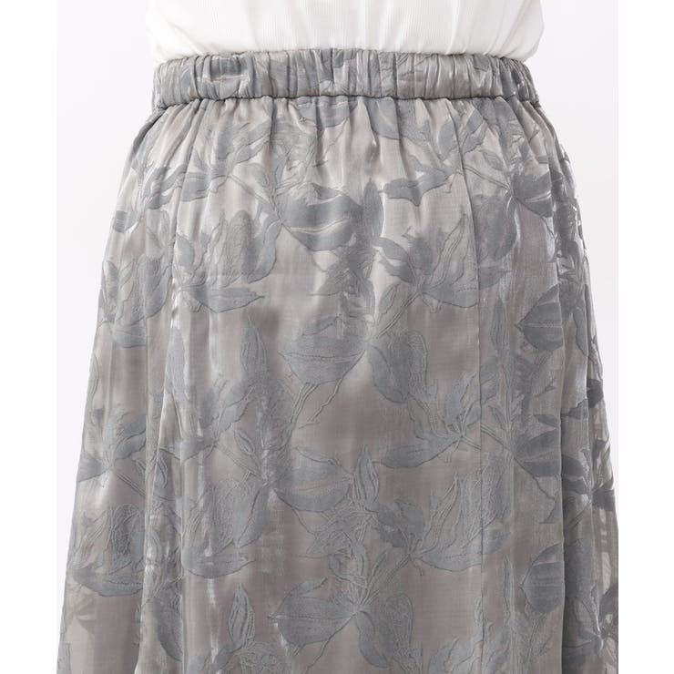 【大きいサイズ】オーガンジーフロッキープリントスカート | eur3 | 詳細画像9 