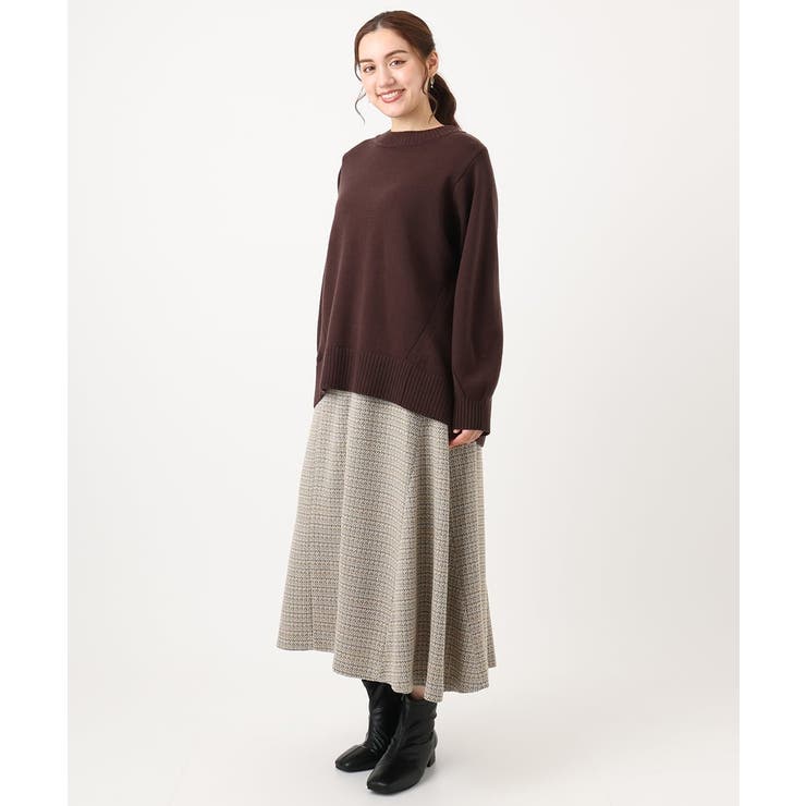 【大きいサイズ】ツイードAラインスカート | eur3 | 詳細画像6 