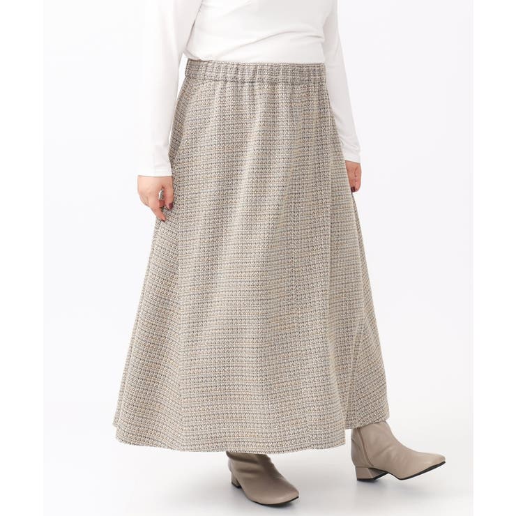 【大きいサイズ】ツイードAラインスカート | eur3 | 詳細画像9 