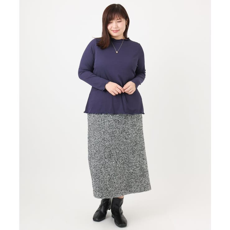 【大きいサイズ/a.v.v×eur3】ツイードタイトスカート | eur3 | 詳細画像17 