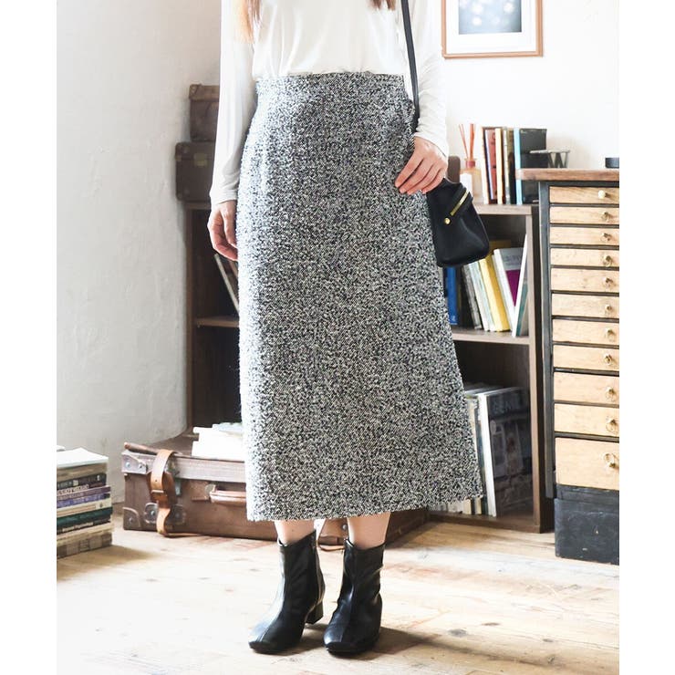 【大きいサイズ/a.v.v×eur3】ツイードタイトスカート | eur3 | 詳細画像2 