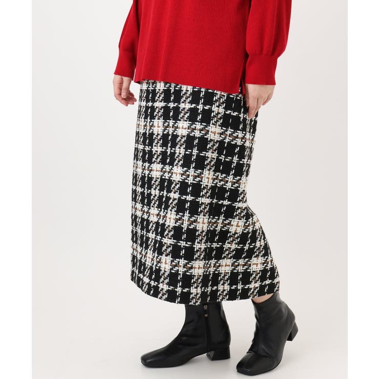 【大きいサイズ/a.v.v×eur3】ツイードタイトスカート | eur3 | 詳細画像26 