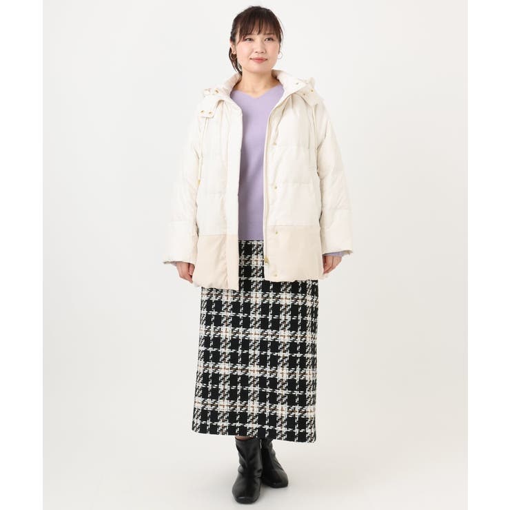 【大きいサイズ/a.v.v×eur3】ツイードタイトスカート | eur3 | 詳細画像34 