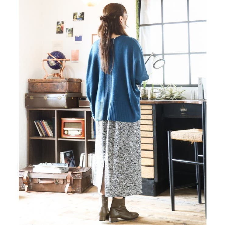 【大きいサイズ/a.v.v×eur3】ツイードタイトスカート | eur3 | 詳細画像4 