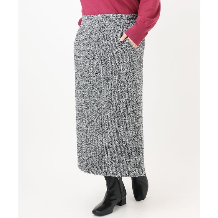 【大きいサイズ/a.v.v×eur3】ツイードタイトスカート | eur3 | 詳細画像8 