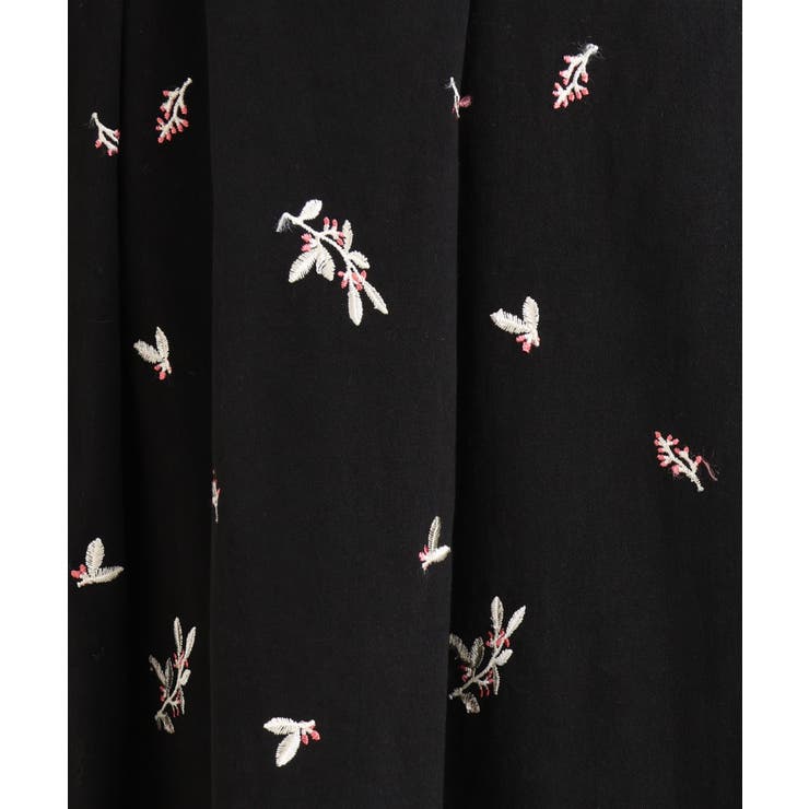 【大きいサイズ/soso×eur3】リーフ刺繍スカート | eur3 | 詳細画像15 