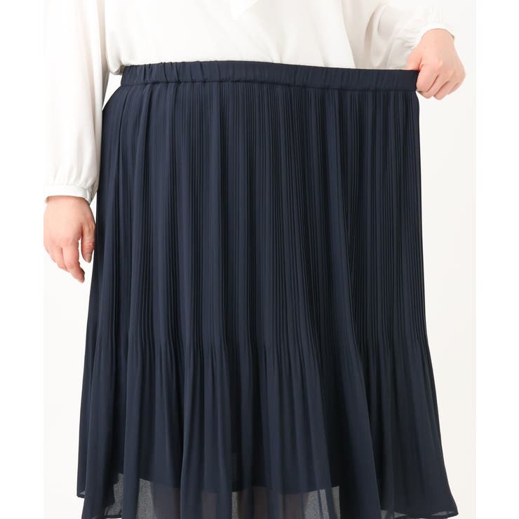 【大きいサイズ】シフォンプリーツスカート | eur3 | 詳細画像10 