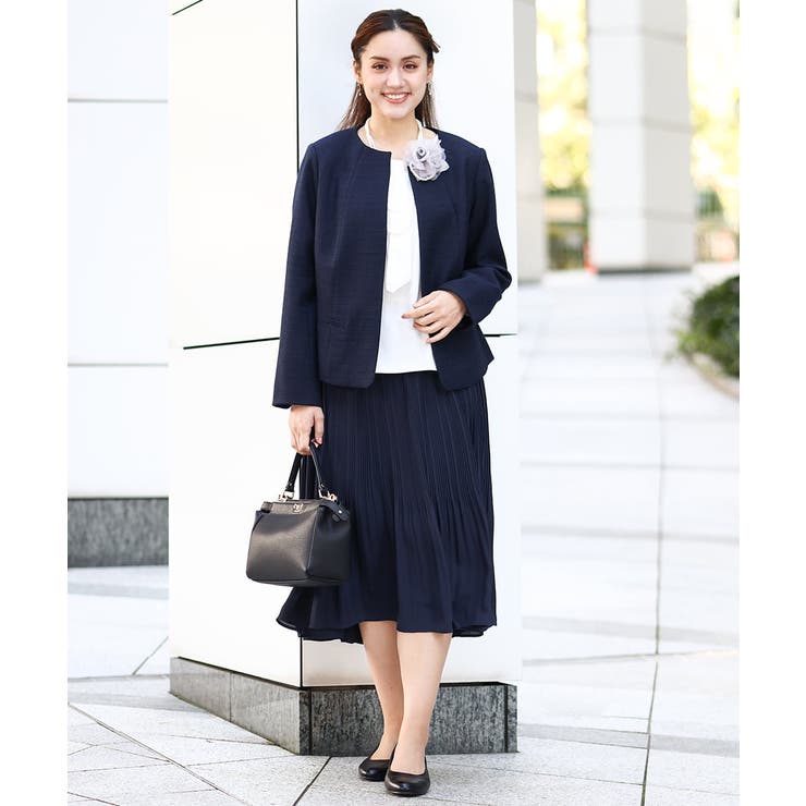 大きいサイズ】シフォンプリーツスカート[品番：ITKW0020279
