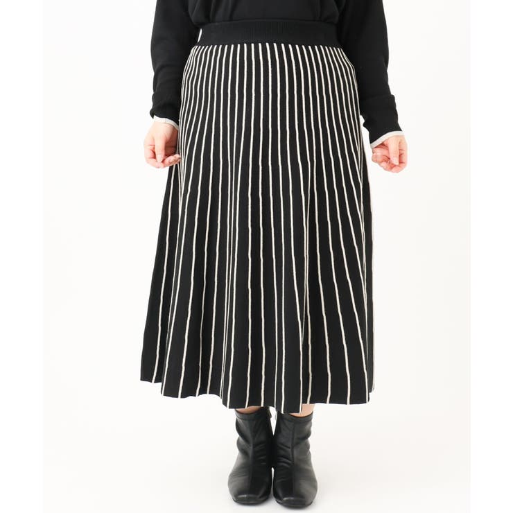 【大きいサイズ】バルキーアクリルストライプスカート | eur3 | 詳細画像18 