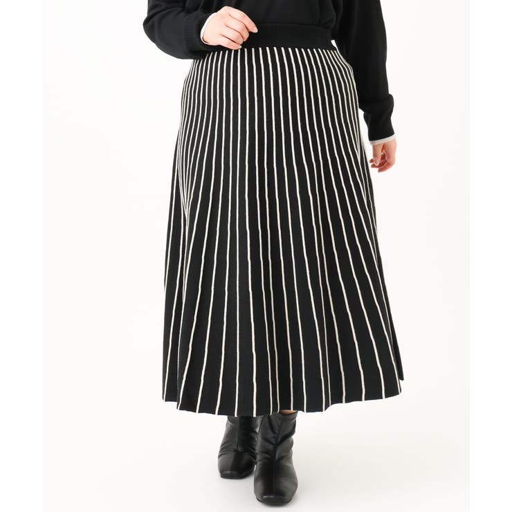 【大きいサイズ】バルキーアクリルストライプスカート | eur3 | 詳細画像19 