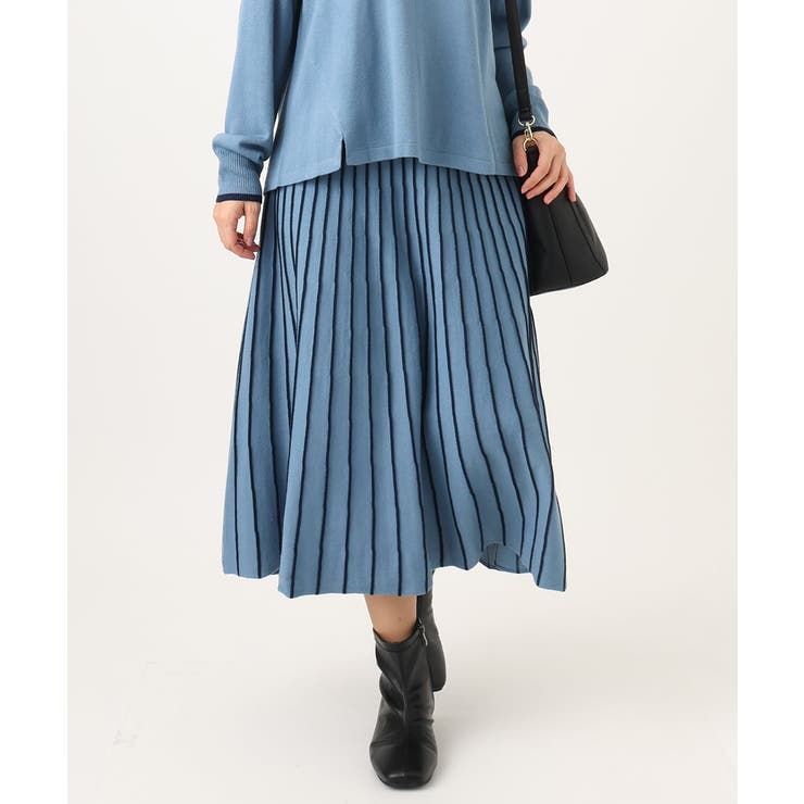 【大きいサイズ】バルキーアクリルストライプスカート | eur3 | 詳細画像2 