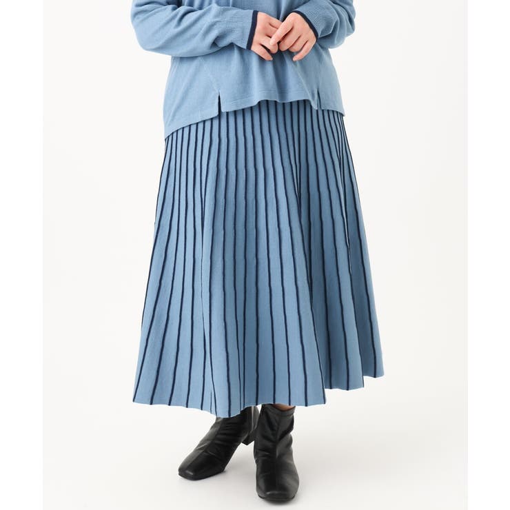 【大きいサイズ】バルキーアクリルストライプスカート | eur3 | 詳細画像7 