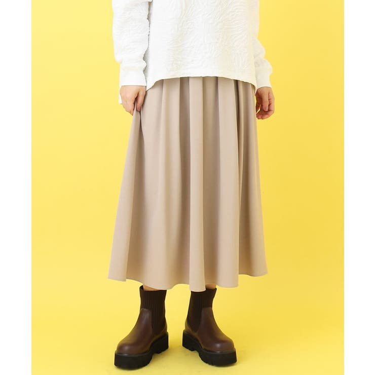 大きいサイズ/a.v.v×eur3】タックギャザースカート[品番：ITKW0020415