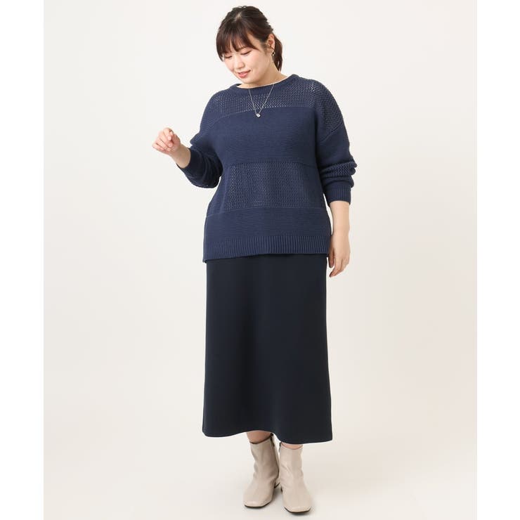 【大きいサイズ/a.v.v×eur3】ジャージータイトスカート | eur3 | 詳細画像19 