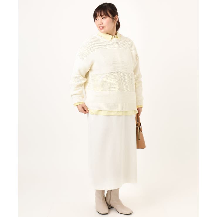【大きいサイズ/a.v.v×eur3】ジャージータイトスカート | eur3 | 詳細画像39 