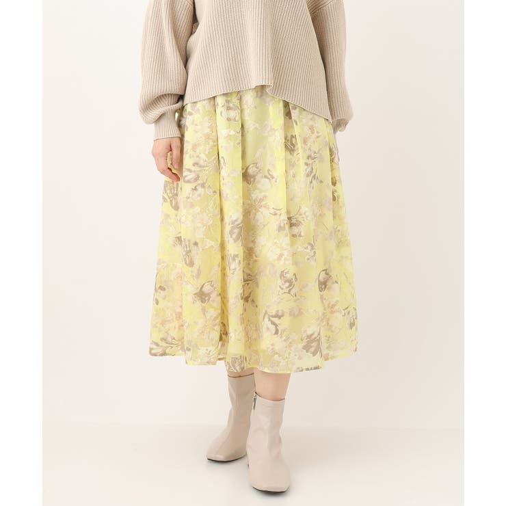 【大きいサイズ/a.v.v×eur3】オーパルプリントスカート | eur3 | 詳細画像1 