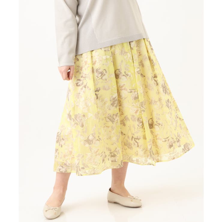 【大きいサイズ/a.v.v×eur3】オーパルプリントスカート | eur3 | 詳細画像7 