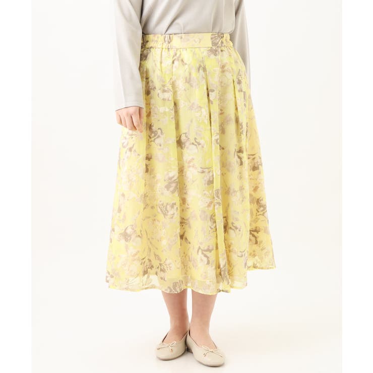 【大きいサイズ/a.v.v×eur3】オーパルプリントスカート | eur3 | 詳細画像8 