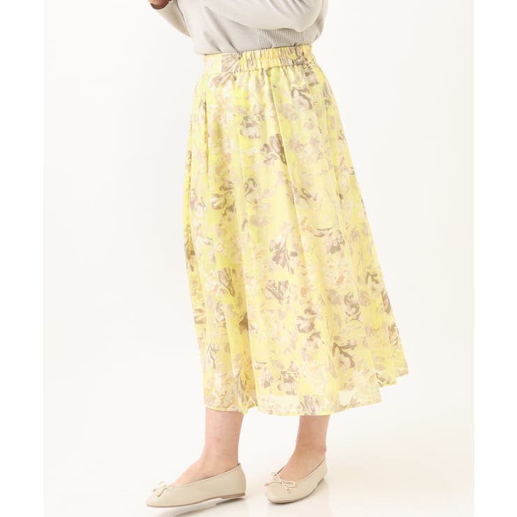 【大きいサイズ/a.v.v×eur3】オーパルプリントスカート | eur3 | 詳細画像9 