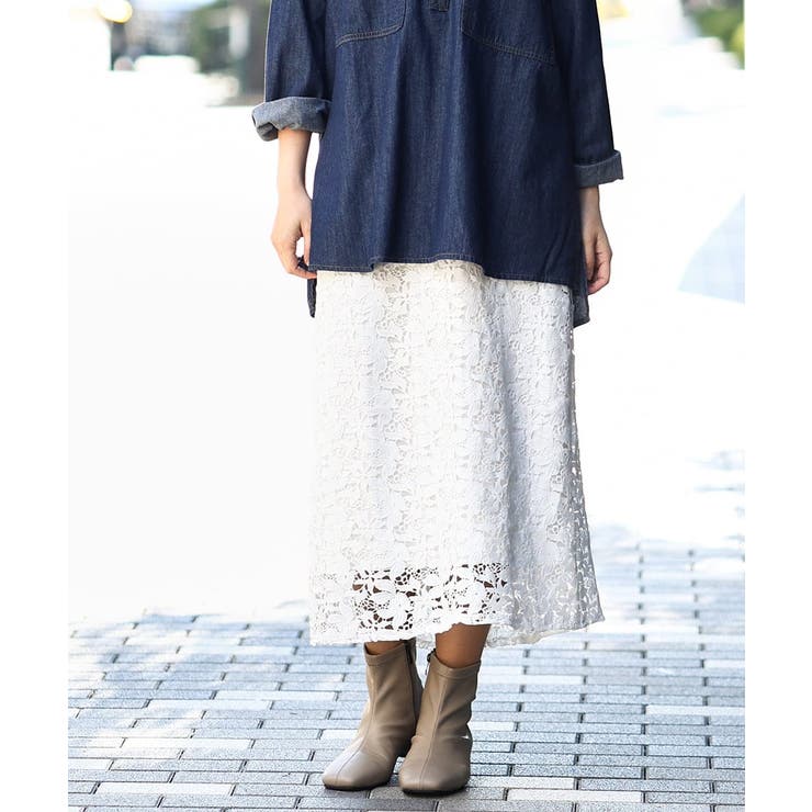 【大きいサイズ】レースタイトスカート | eur3 | 詳細画像1 