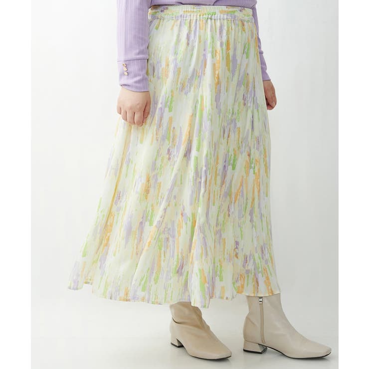 【大きいサイズ】ニュアンスプリントスカート | eur3 | 詳細画像11 