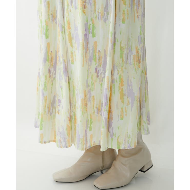 【大きいサイズ】ニュアンスプリントスカート | eur3 | 詳細画像15 