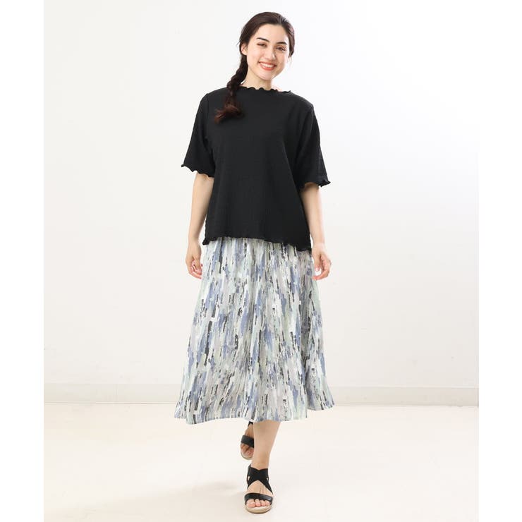 【大きいサイズ】ニュアンスプリントスカート | eur3 | 詳細画像23 