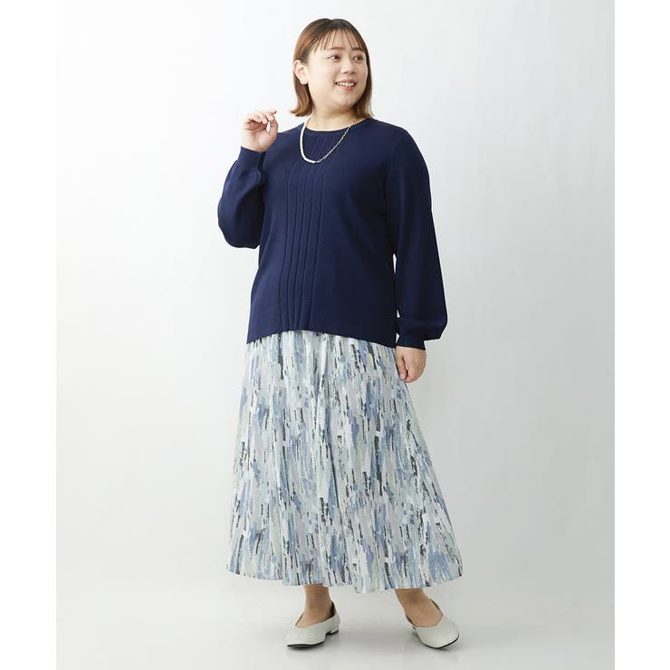 【大きいサイズ】ニュアンスプリントスカート | eur3 | 詳細画像29 