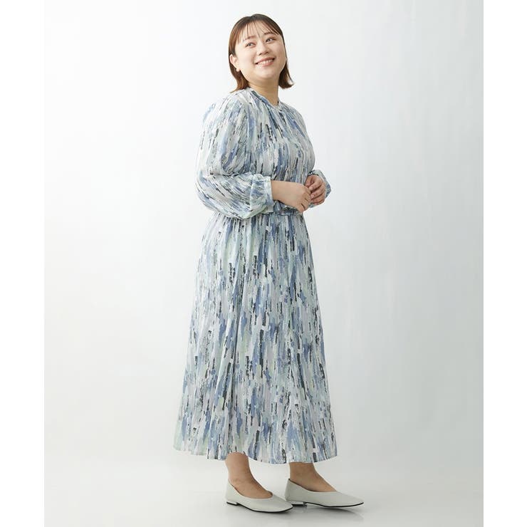 【大きいサイズ】ニュアンスプリントスカート | eur3 | 詳細画像31 