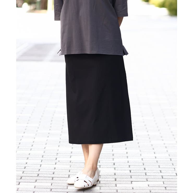 ブラック(94) | 【大きいサイズ】ストレッチタイトスカート | eur3