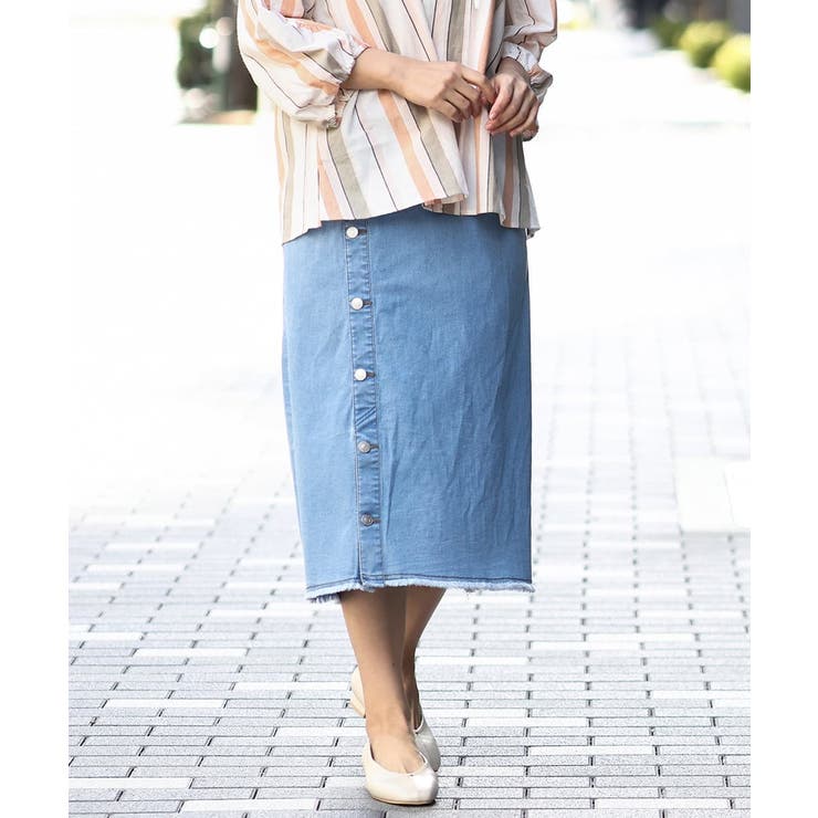 【大きいサイズ】デニムタイトスカート | eur3 | 詳細画像2 